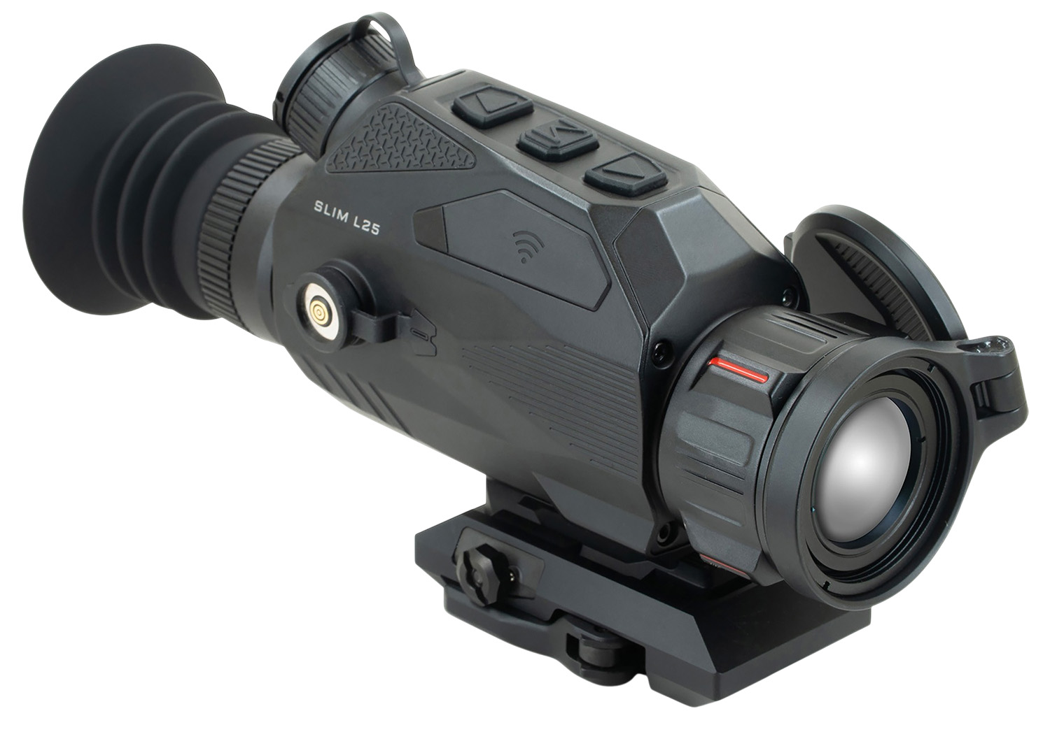 Nocpix SLIML25 Slim L25 Matte Black 25mm Multi- 1 DIY/1 Dynamic/6 Static Reticle 384x288, 12 Microns, 50 Hz Resolution