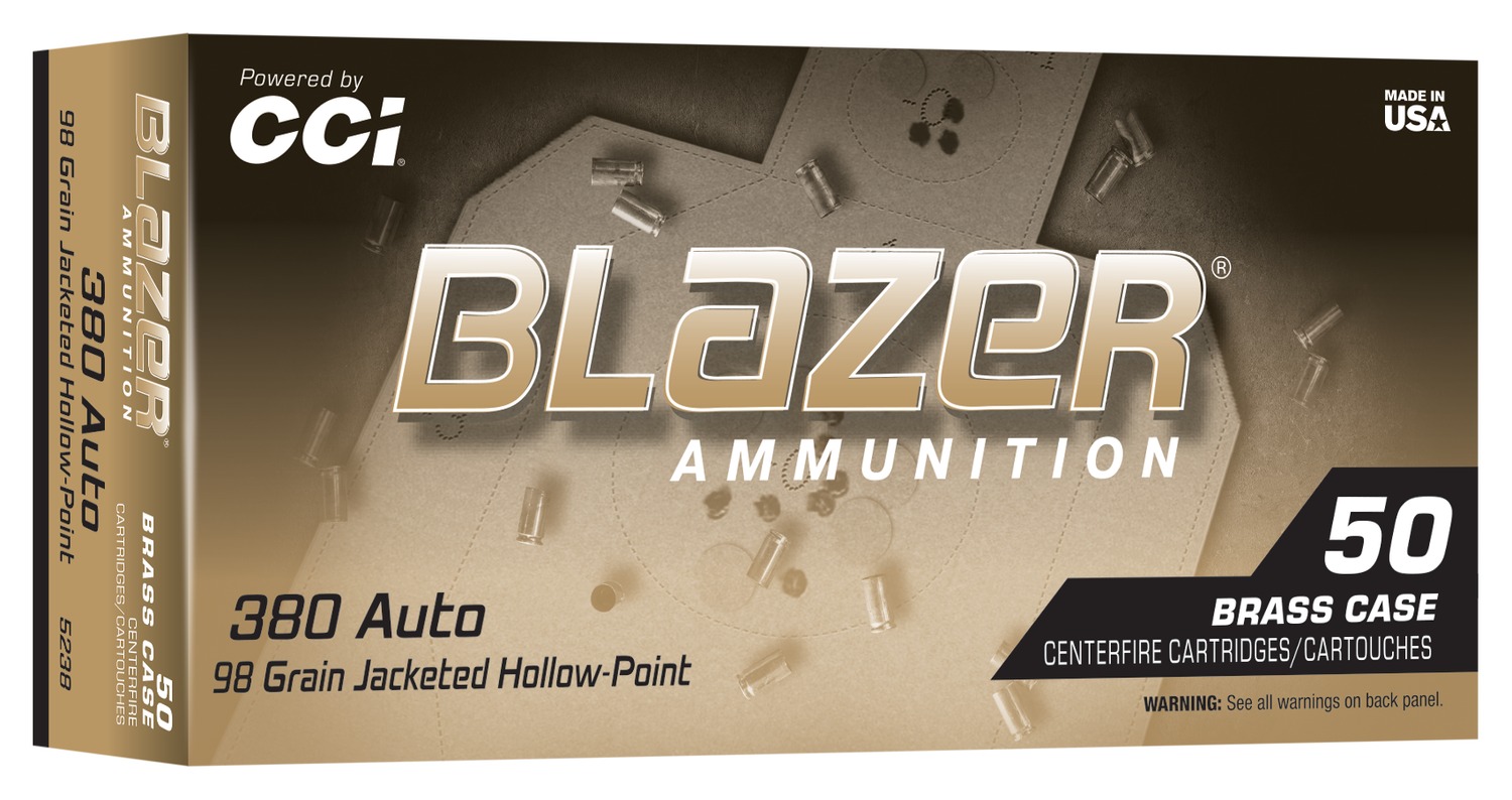 CCI Ammunition CCI 380 98GR BLZBRSS JHP 50RD 380 Auto - Purp view 2