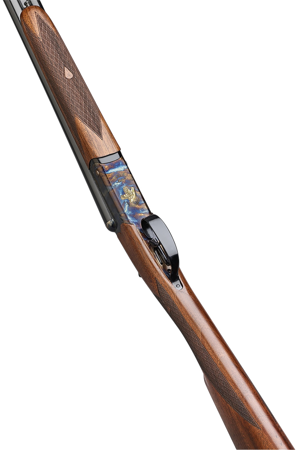 F.A.I.R. FRISII2028 Iside II 20 Gauge Break Open 2rd 28" Side By Side Barrel, Color Case Hardened w/Engraving, English Style Walnut w/Straight Grip Stock, Technichoke XP50 Choke System