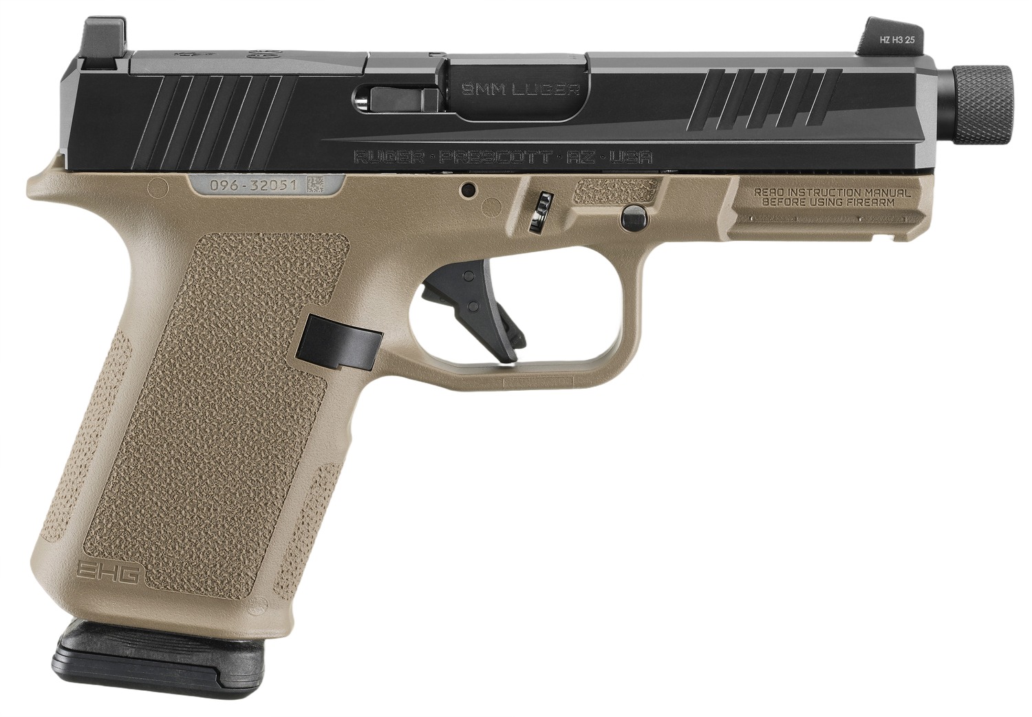 RUG 19435 RXM       9MM 4.5         MAGPUL FDE 15R