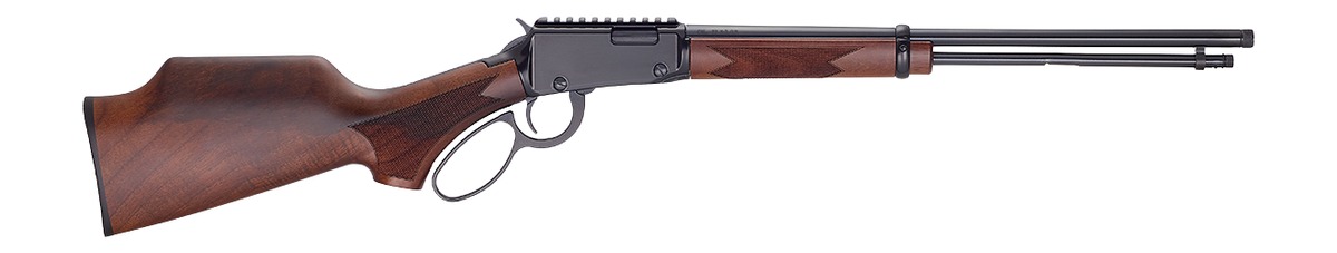 Henry H001PGH17H Sporter 17 HMR 12+1 18.50" Blued Threaded Barrel, Black Aluminum Receiver w/Picatinny Rail, American Walnut Fixed w/Pistol Grip Stock