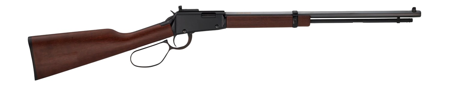 Henry H001TR22M Frontier Carbine 22 WMR 10+1 16.50" Blued Octagon Barrel, Black Aluminum Grooved Receiver, American Walnut Straight Grip Stock
