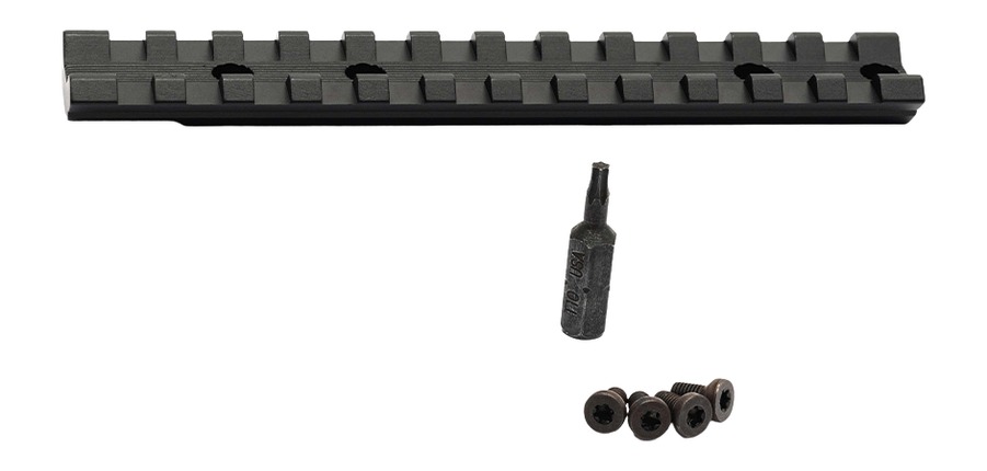 Savage Arms 56442 Scope Rail Revel Black Aluminum 8.40" Long