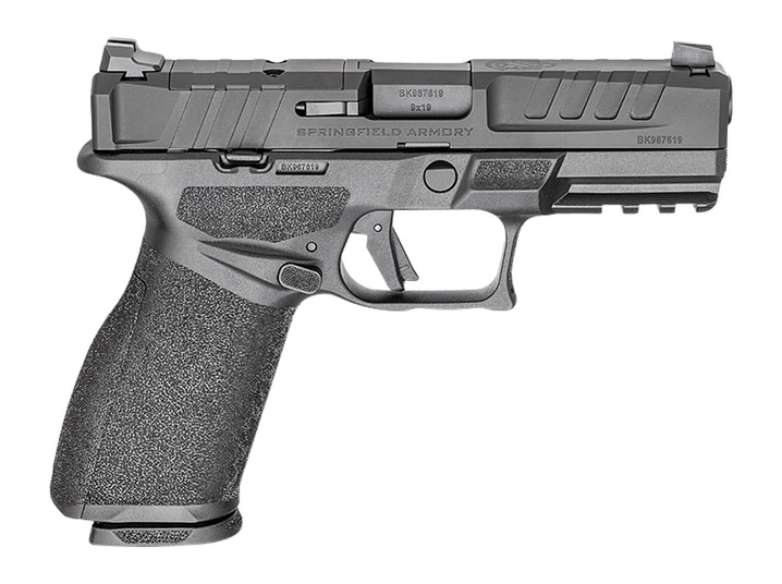 Springfield Armory EC9409BFCLCU Echelon 4.0FC 9mm Luger 10+1 4" Black Melonite Steel Barrel & optic Ready/Serrated Slide, Black Polymer Frame w/Picatinny Rail, Ambidextrous