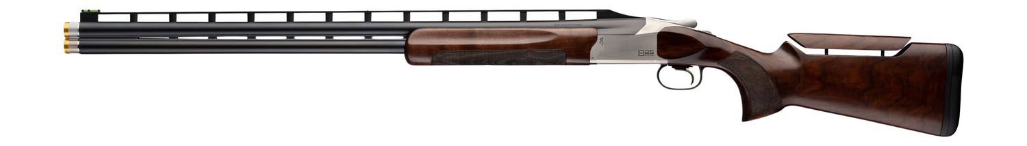 Browning 0183734002 Citori 825 Trap 12 Gauge Break Open 3" 2rd 32" Matte Blued Over/Under Vent Rib Barrel, Silver Nitride Steel Receiver, Adj Comb Gloss Black Walnut Stock, Left Hand