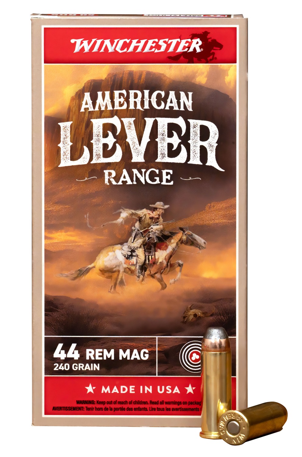 Winchester WIN 44M 240GR AMERLEV JSP 50 44 REM MAG - Purple view 2