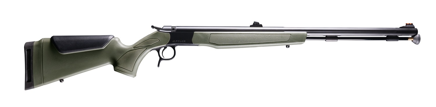 CVA PR2046NW Optima Northwest 50 Cal 26" Black Nitride Single Shot Barrel, Black Nitride Drilled & Tapped Stainless Steel Receiver, Adj Comb OD Green Synthetic Stock