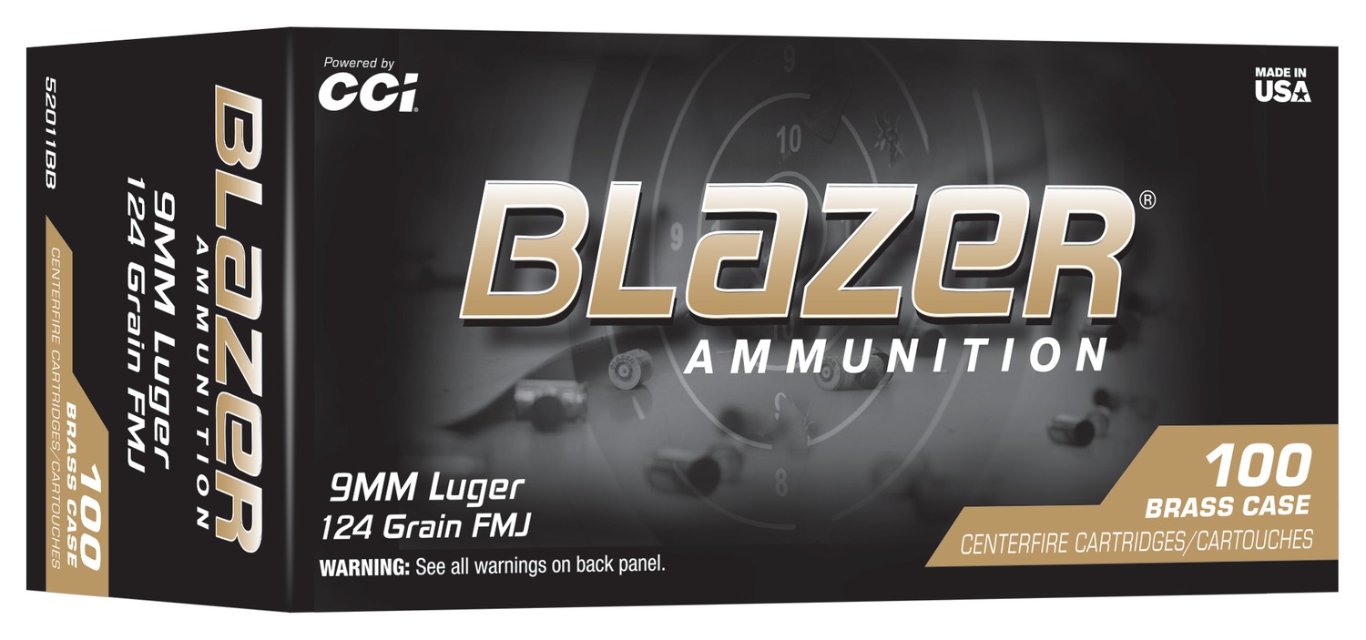 CCI 52011BB BLAZER BRASS 9MM 124GR 100/10