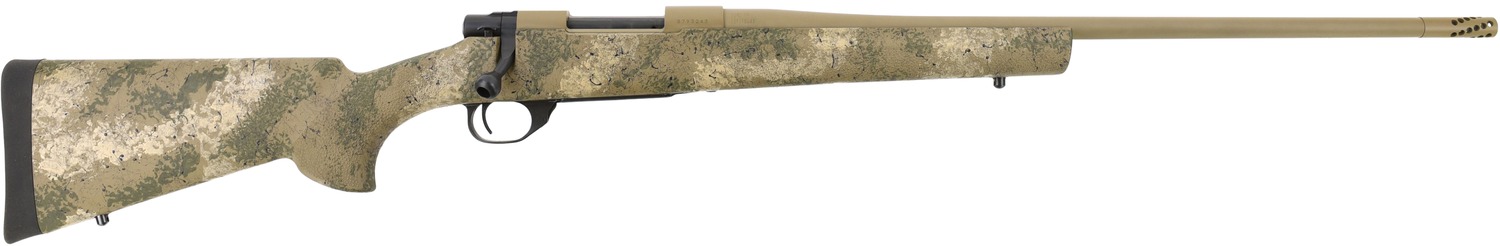 Howa HFN270PR 1500 Fence Line 270 Win 5+1 22" Burnt Bronze Cerakote Threaded Barrel, Burnt Bronze Cerakote Aluminum Drilled & Tapped Receiver, Prairie Reaper Camo Fixed Synthetic Stock, Right Hand