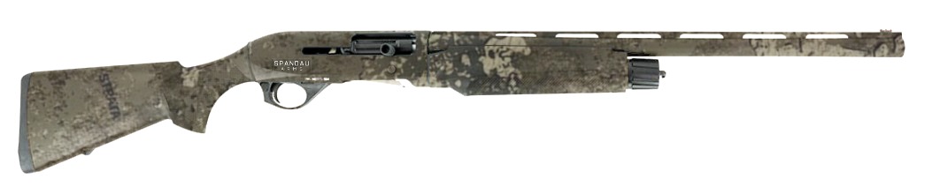 Spandau Arms 21000200 S2 12 Gauge 3" 3+1 21" Overall True Timber Strata Vent Rib Barrel, Drilled & Tapped Receiver, Fixed True Timber Strata Synthetic Stock