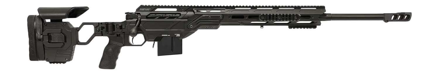 Cadex Inc CDXMCKRKN6524BR20I2B1N CDX-MC Kraken 6.5 Creedmoor 10+1 24" Black DLC Match Grade Threaded Barrel, Black DLC Receiver w/Picatinny Rail, M-LOK Handguard, Black Adjustable Folding Buttstock, B