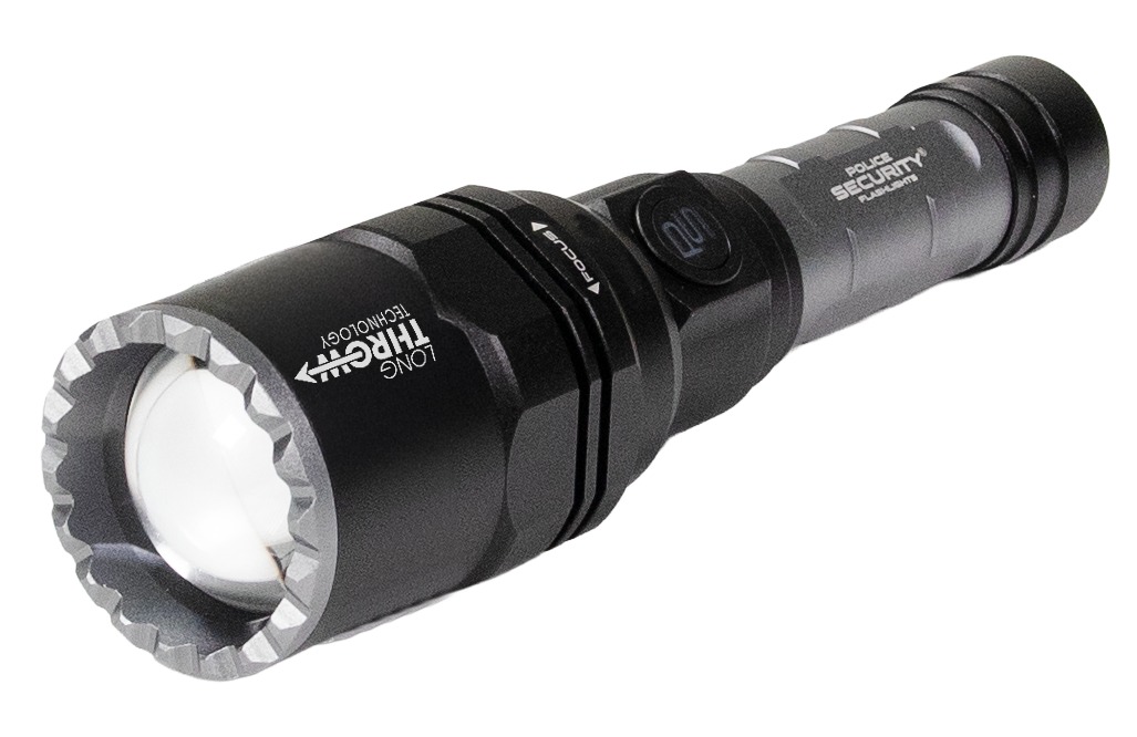 Police Security Long Throw ½ Mile Flashlight 1500 Lumens
