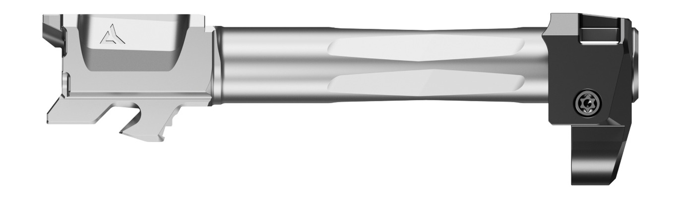 Radian Weapons Afterburner and Ramjet Combo Ported Barrel and Compensator for Glock Gen 6 19/45 Grey