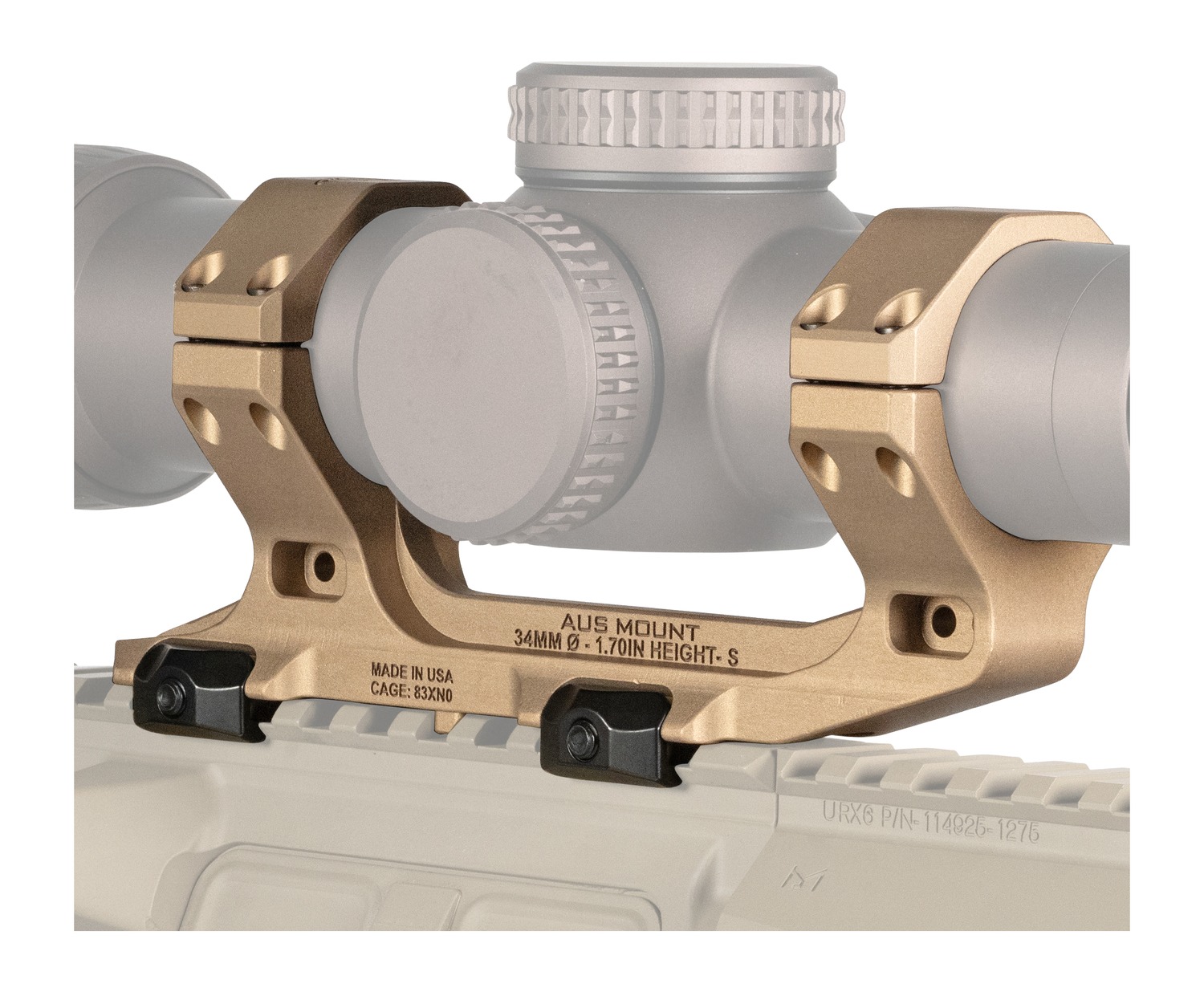 Reptilia AUS 34mm Optic Mount 1.70'' Height FDE