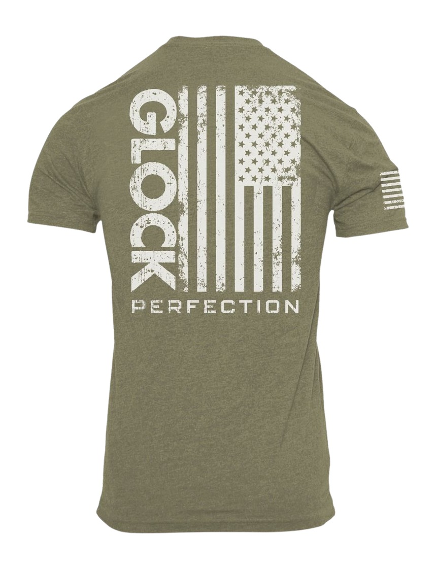 GLK AP96402 PERFECTION FLAG TEE 3XL GRN