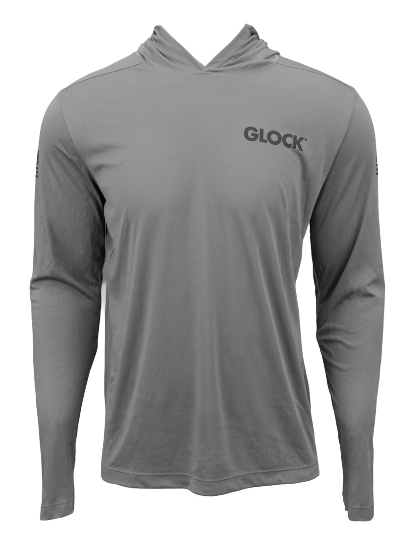 GLK AP96417 HOODED PERFORMANCE SHIRT L GREY