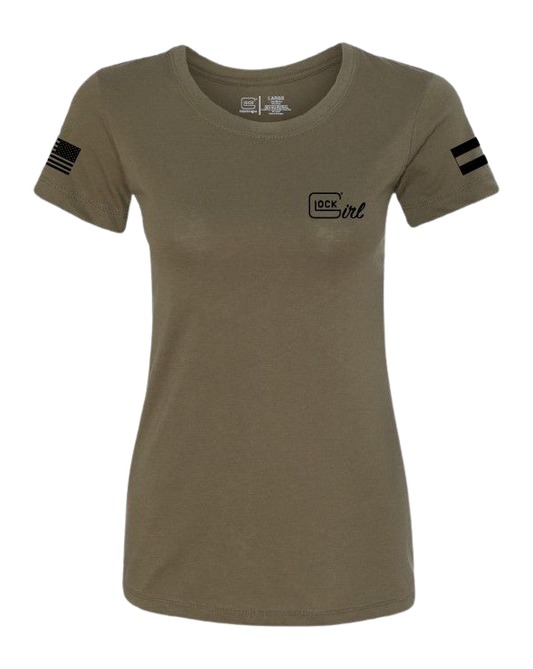 GLK AP96370 GLOCK GIRL FLAG TEE XL GRN