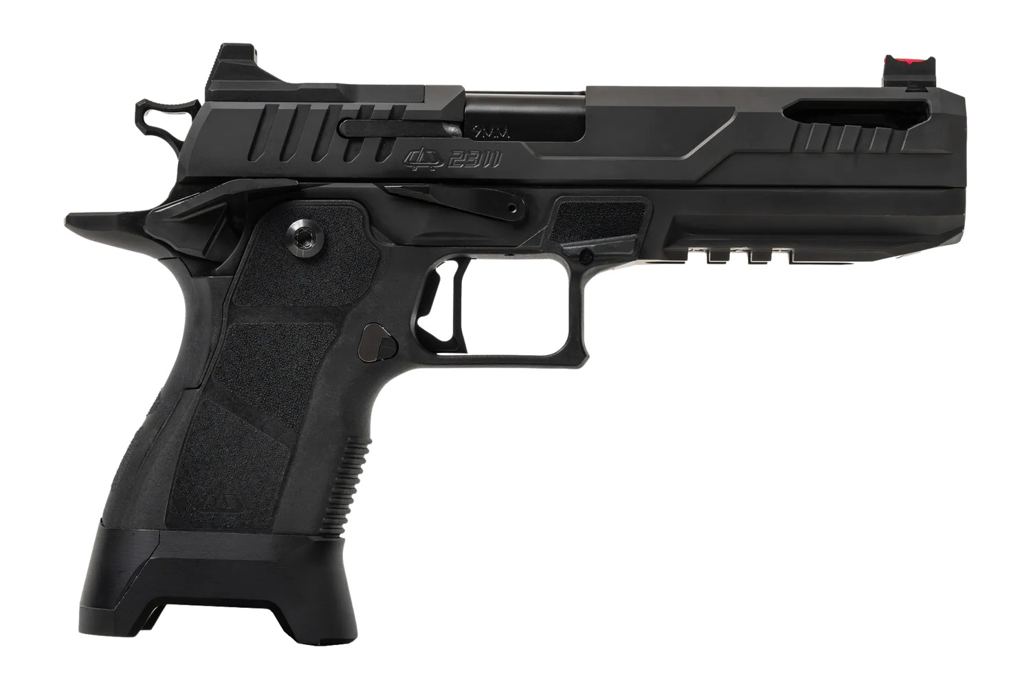 Oa Defense 2311 Pro Full Size 9mm Luger 21+1 5" Black DLC Black Steel Optic Ready/Serrated Slide, Aluminum Frame w/Picatinny Rail, Black Modular Grip, RMR Footprint