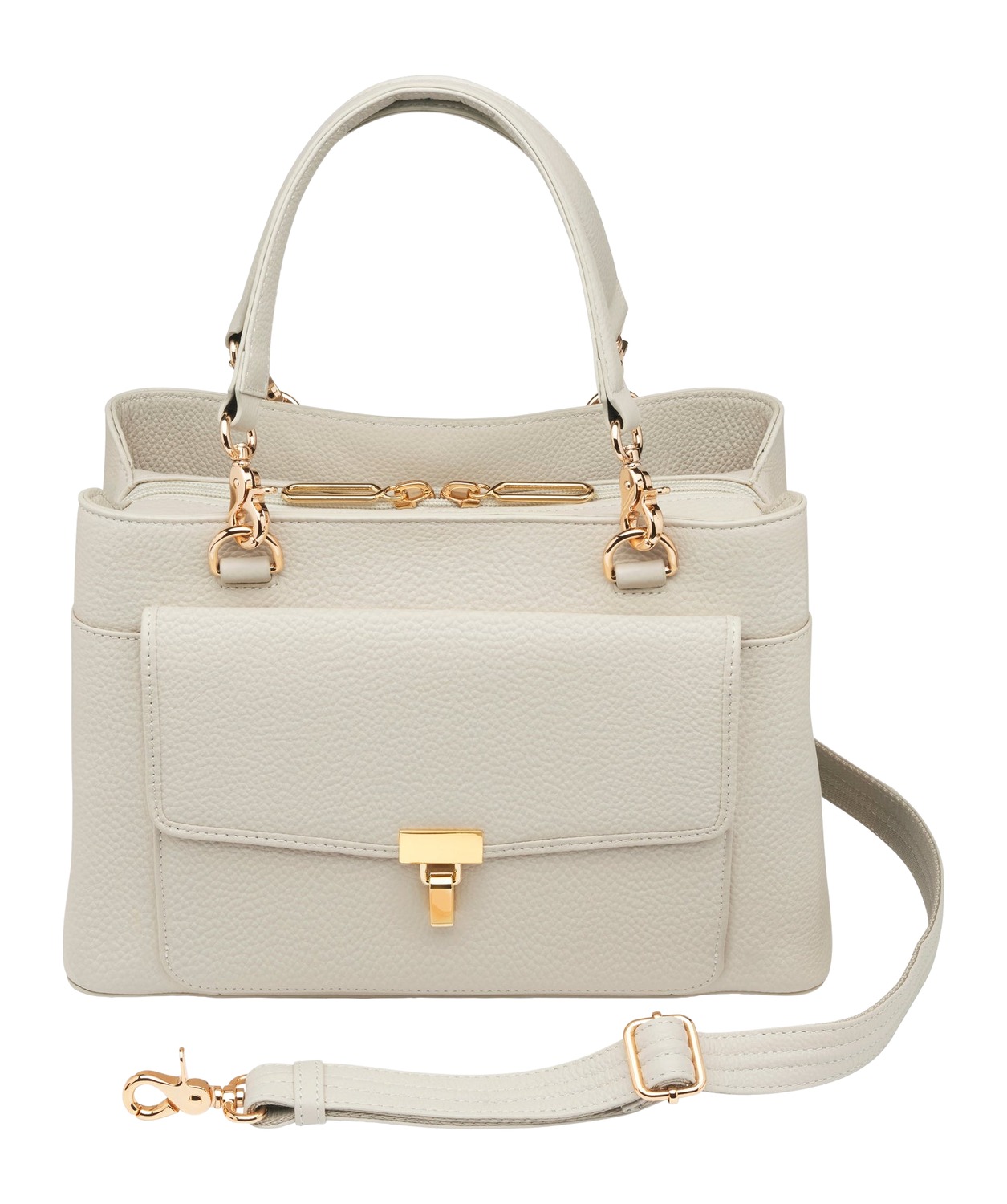 GTM GTM-32/ PB BONE LARGE SATCHEL CROSSBODY-COW