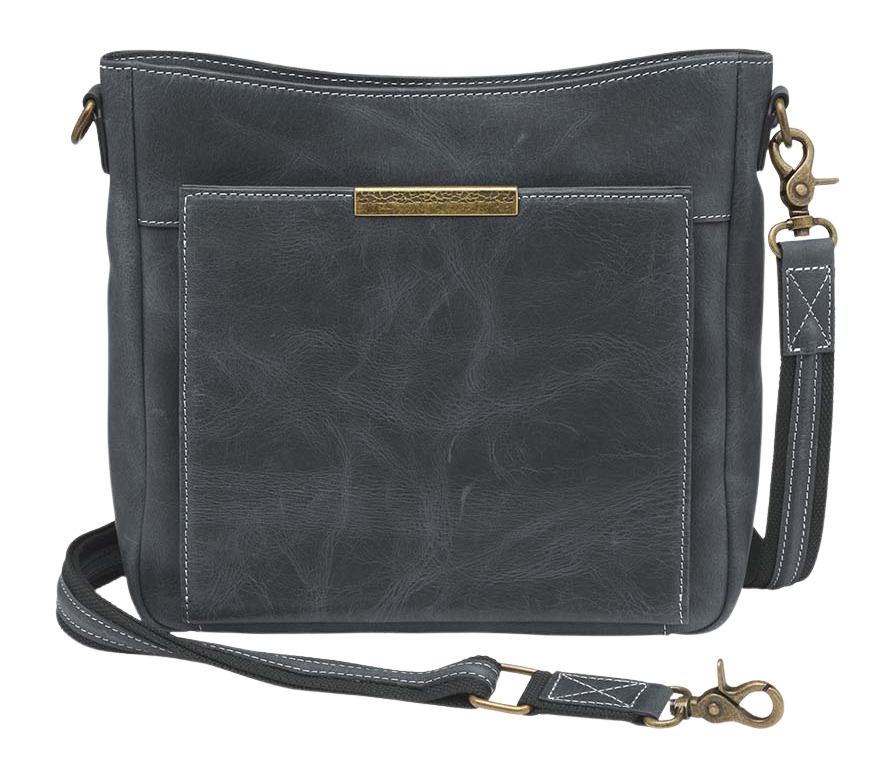 GTM GTM-CZY/98GREY SLIM PURSE CROSSBODY-BUFF