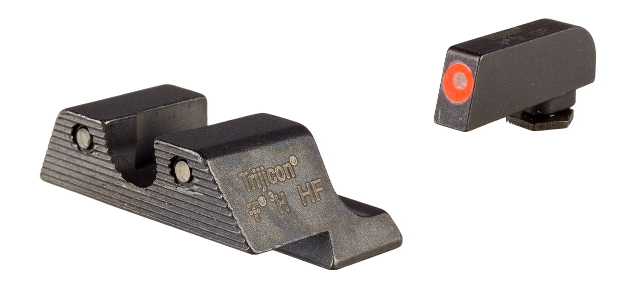 Trijicon HD XR Night Sights Set for Glock Large Frames Green with Orange Front and Black Rear