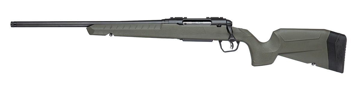 Savage Arms 33144 Axis 2 25-06 Rem 4+1 20" Matte Black Carbon Steel Threaded Barrel, Drilled & Tapped Receiver, OD Green Fixed w/Pistol Grip Synthetic Stock, Left Hand