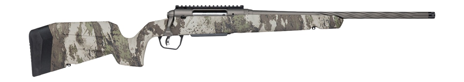 Savage Arms Axis 2 Pro Woodland 22-250 - Purple Mountain Arm view 3