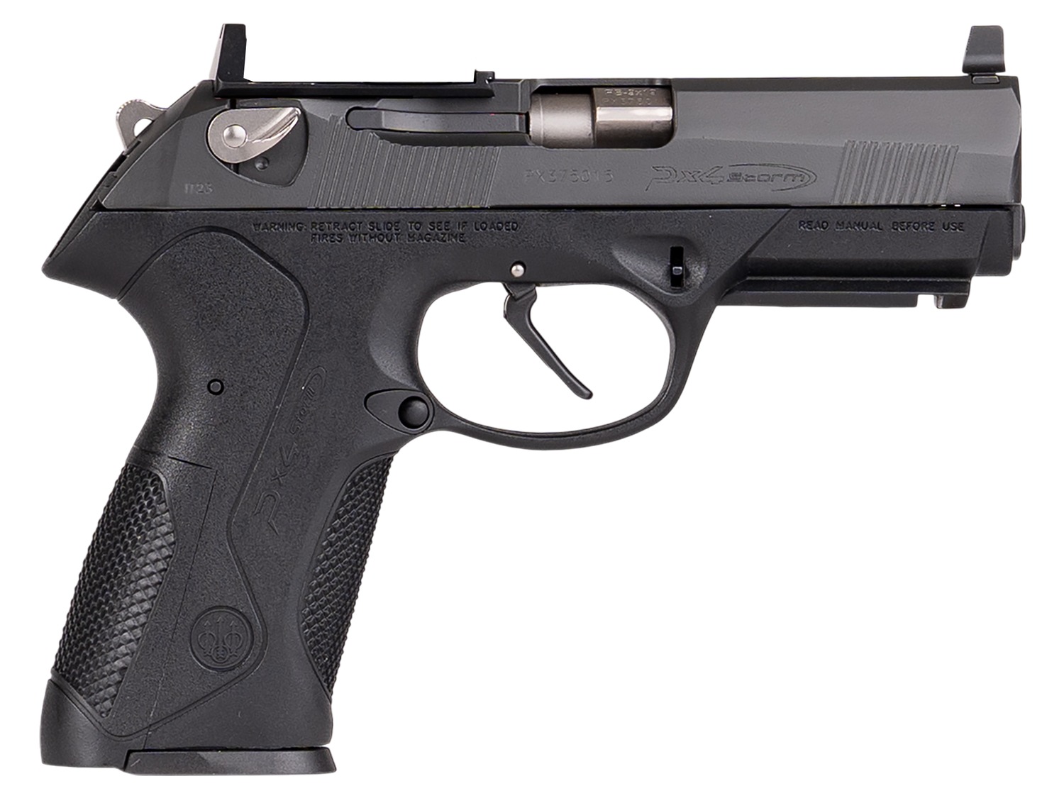 Langdon Tactical Tech PX4FFONRR Beretta Px4 9mm Luger 15+1 4" Stainless Steel Barrel, Optic Ready/Serrated Slide, Black Polymer Frame w/Picatinny Rail, RMR Footprint, Ambidextrous