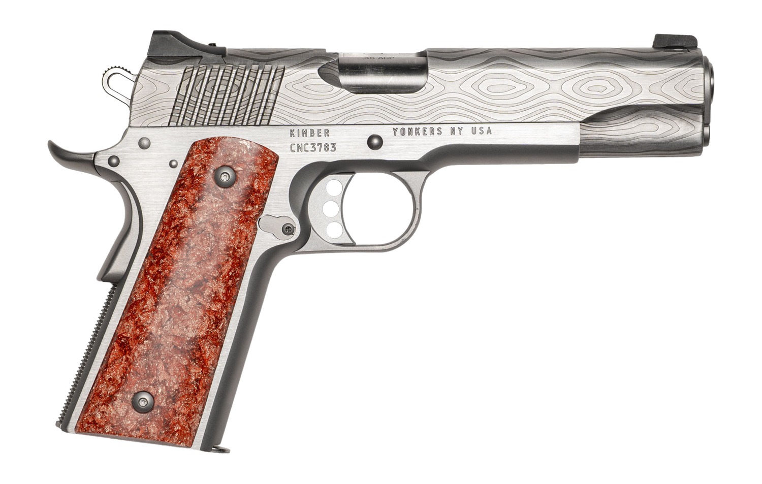 CNC Firearms CNCSIENNA45 Kimber 1911 Sienna Limited Edition 45 ACP 5" Stainless Stainless