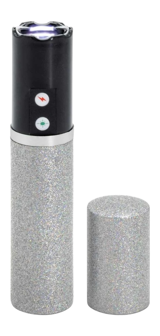 SABRE FASHIONABLE STUN GUN WITH LIGHT SILVER