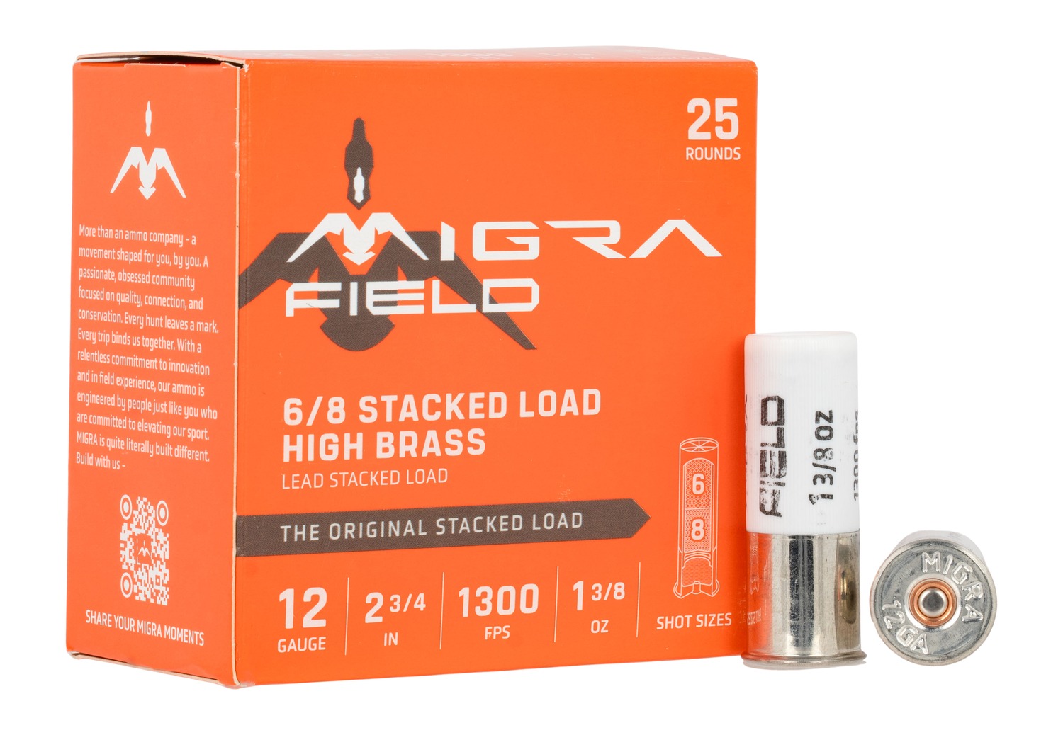 MIGRA M12UF68 12G Ammunition - 1.3/8-OZ Shot, 25/10 view 2
