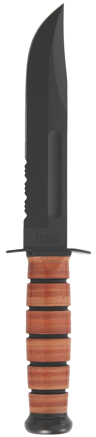 Ka-Bar KBA KA-BAR USMC LEATHER SERR - Purple Mountain Armory view 2