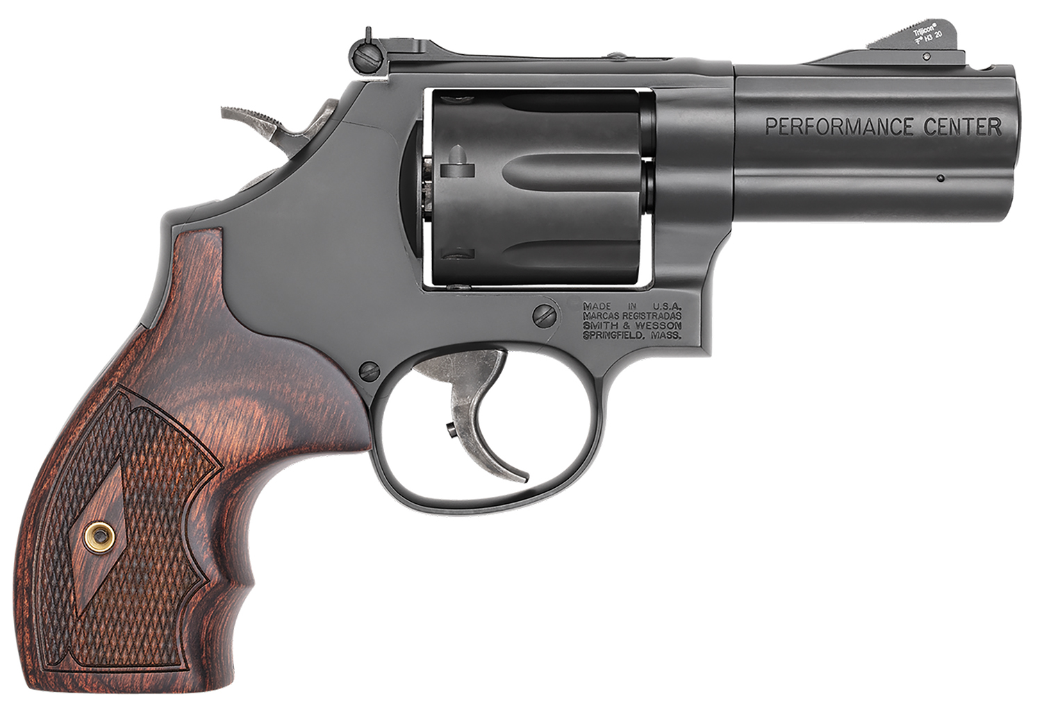 Smith & Wesson Inc. 586 L-Comp 357 Mag - Purple Mountain Arm view 5