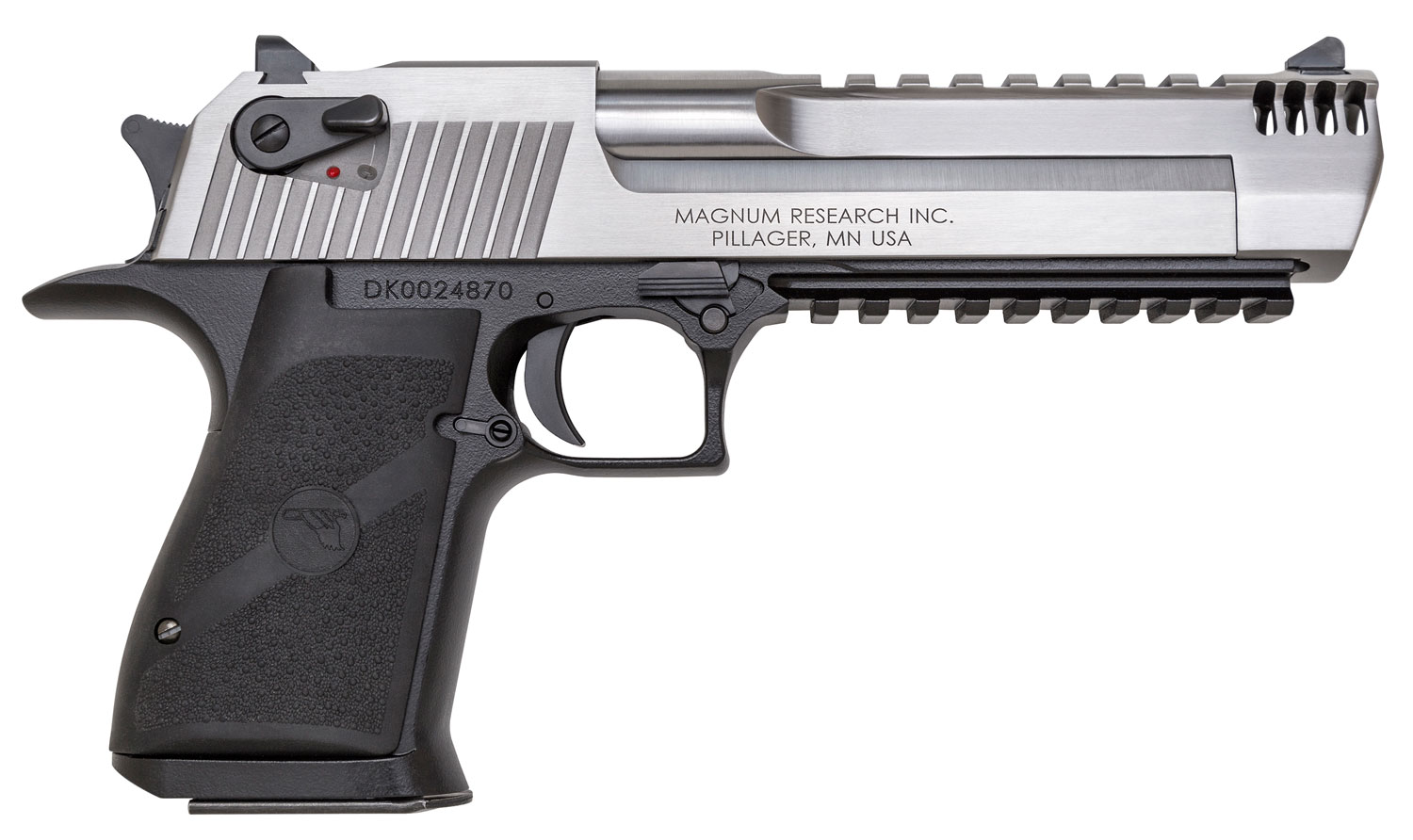 Magnum Research DE357ASIMB Desert Eagle Mark XIX L6 357 Mag 6" 9+1 Black Hardcoat Anodized Aluminum Frame Stainless Steel Slide Black Polymer Grip