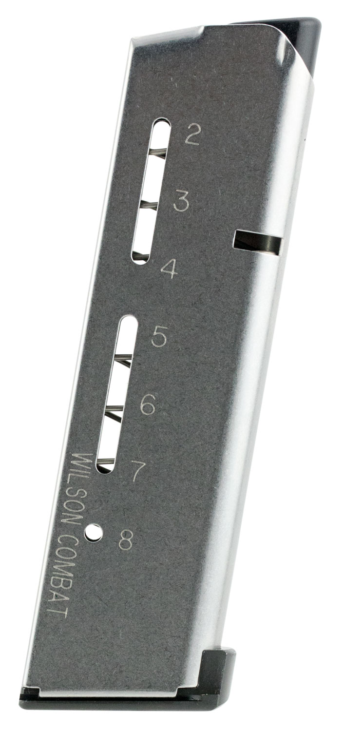 Wilson Combat 500C ETM 8rd Detachable w/ Lo-Profile Steel Floor Plate 45 ACP Fits Wilson Combat 1911 Elite Tactical Stainless Steel