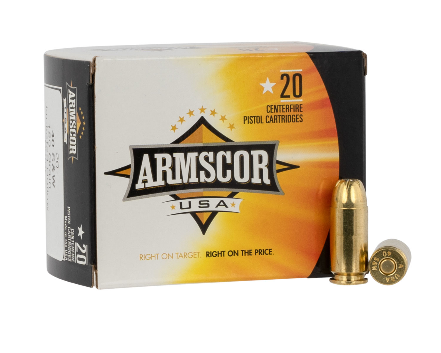 Armscor AC403N USA 40S&W 180gr Jacketed Hollow Point 20 Per Box/25 Case