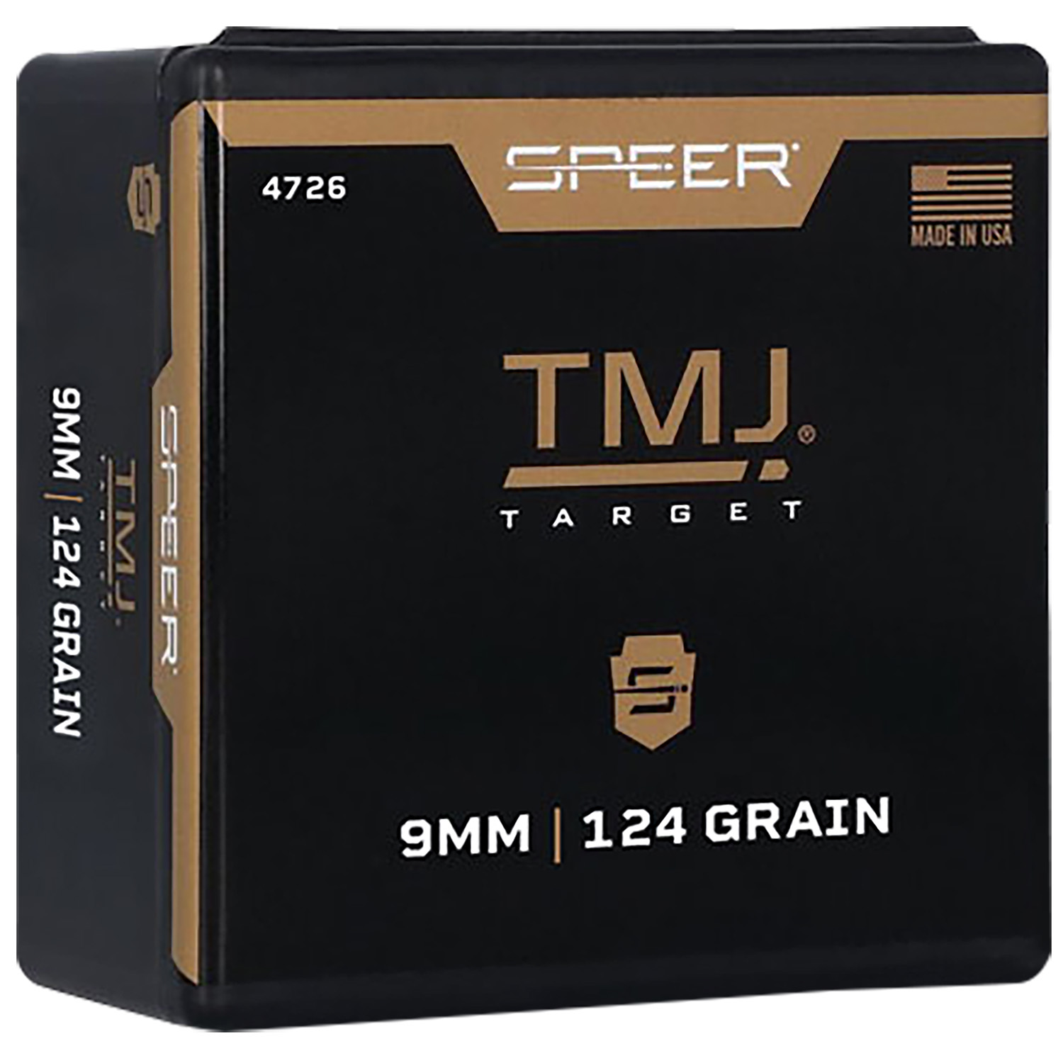 Speer TMJ Handgun Bullets (Value Pack) 9mm/38 Auto/380 Cal .355" 124 gr TMJRN 600/ct view 2