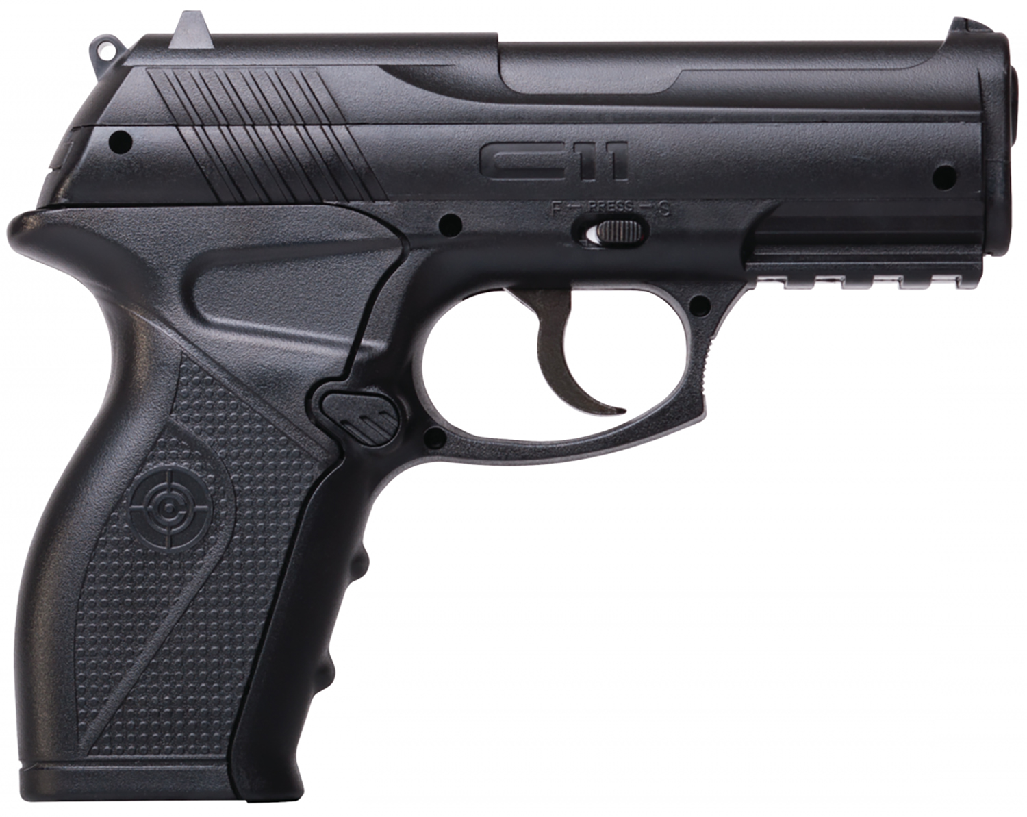 Crosman C11 C11 Air Pistol CO2 177 18+1 Black Polymer Grips