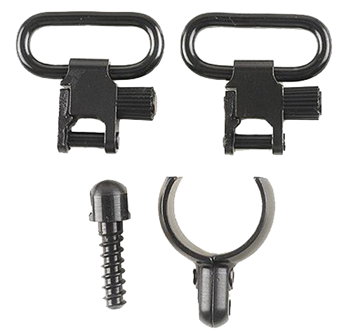 Uncle Mike's 15912 Magnum Band Swivel Set Quick Detach 115 SG-1 Blued 1" Loop for 12 Gauge Single/ Over Under Barrel Shotgun