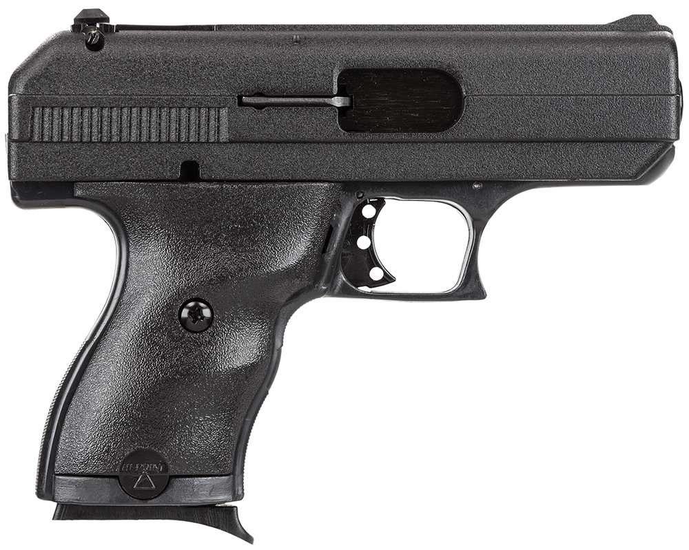 Hi-Point 916HCT1 C9 9mm Luger 8+1 3.50" Black Steel Barrel, Black Powder Coated Serrated Steel Slide, Black Polymer Frame, Black Plastic Grip, MTM Case, Tuff1 Grip