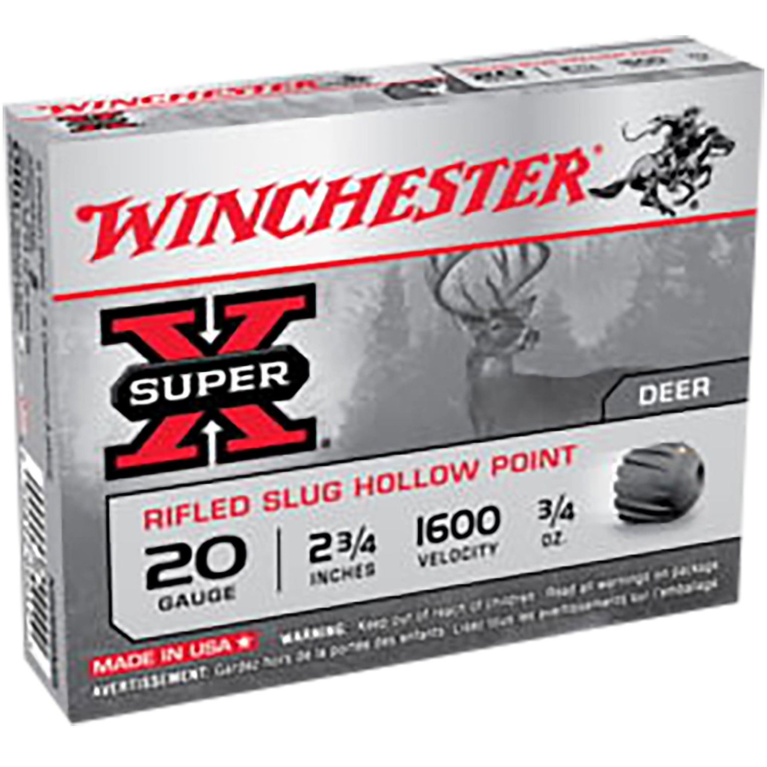 Winchester WIN 20G SLRFL 2.75-.75 FOST 15 20 Gauge - Purple view 3