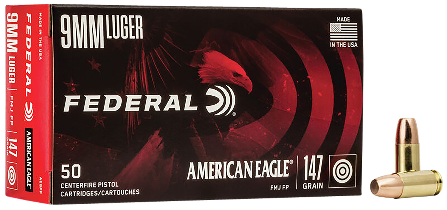 Federal Ammunition FDR 9MM 147GR AE FMJFP 50RD 9mm Luger - P view 2