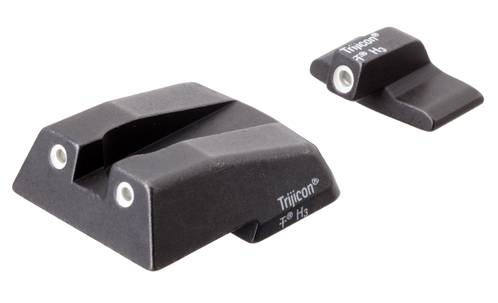 Trijicon 600282 Bright & Tough Night Sights  Green/Tritium White Outline Front Sight-Green/Tritium White Outline Rear Sight H&K .45C/P30/VP9