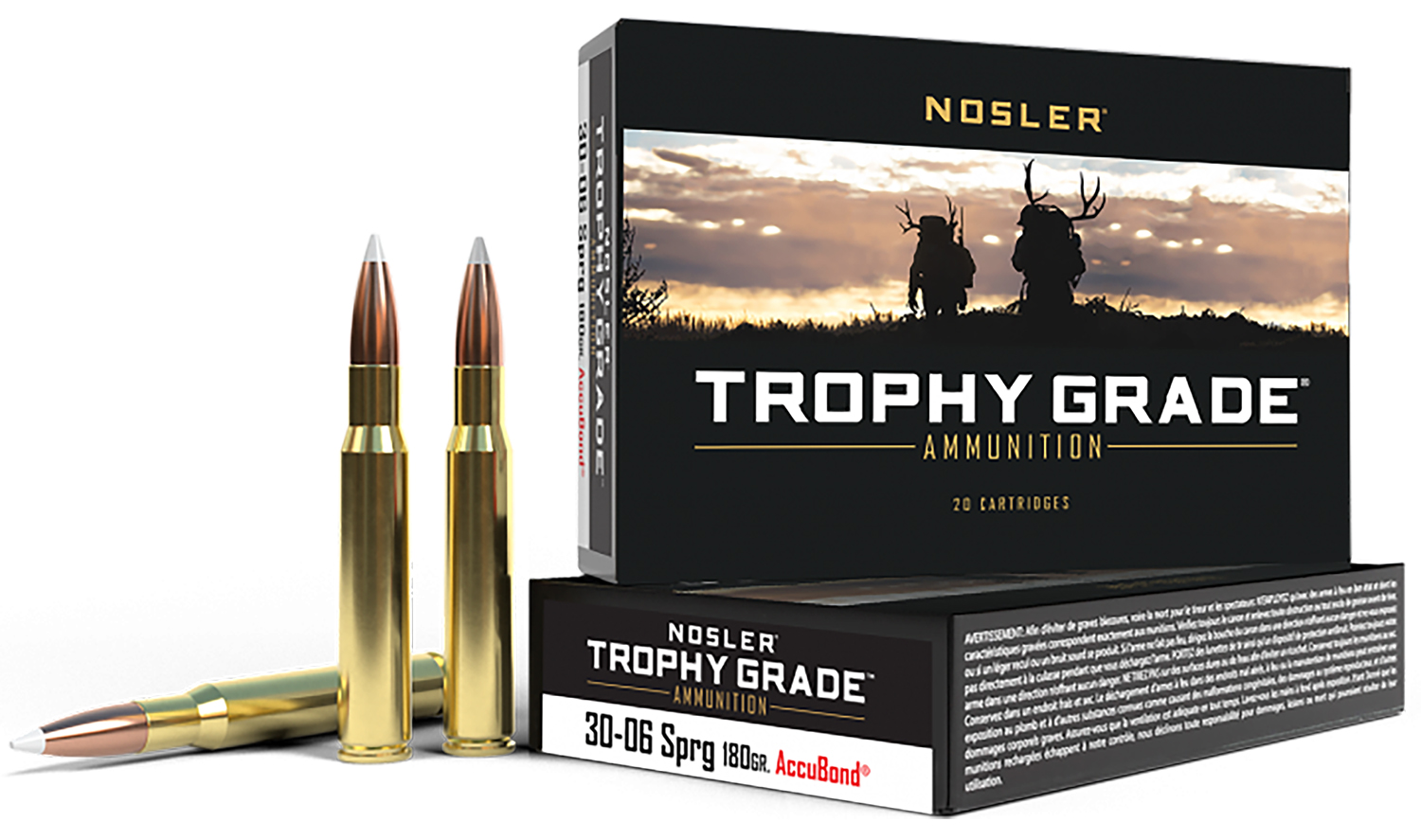 Nosler NOS 30-06 180GR TG ACUBND 20RD 30-06 Sprg - Purple Mo view 4