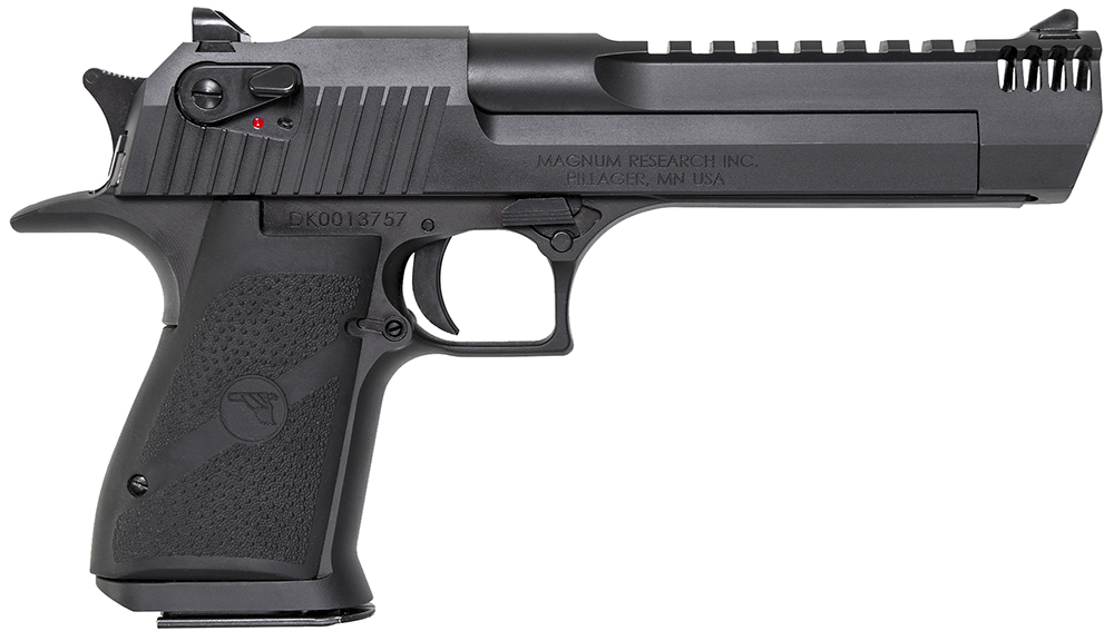 Magnum Research DE357IMB Desert Eagle Mark XIX 357 Mag 6" with Muzzle Brake 9+1 Matte Black Carbon Steel Frame & Slide Black Rubber Grip