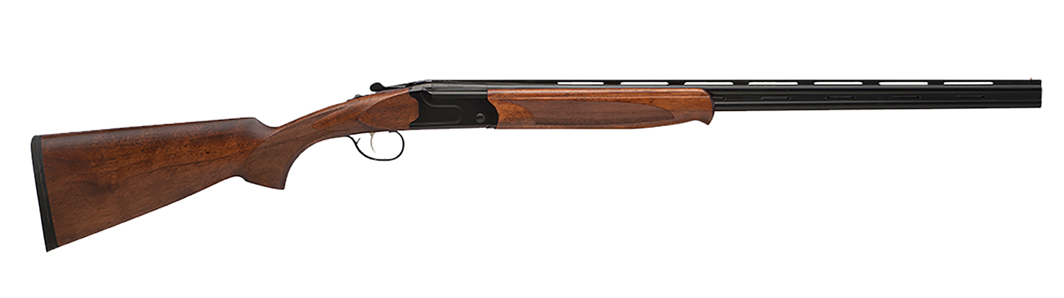 Stevens 22167 555 Full Size 28 Gauge Break Open 2.75" 2rd 26" Black Satin Over/Under Vent Rib Barrel, Satin Black Aluminum Receiver, Fixed Oiled Turkish Walnut Stock, Ambidextrous