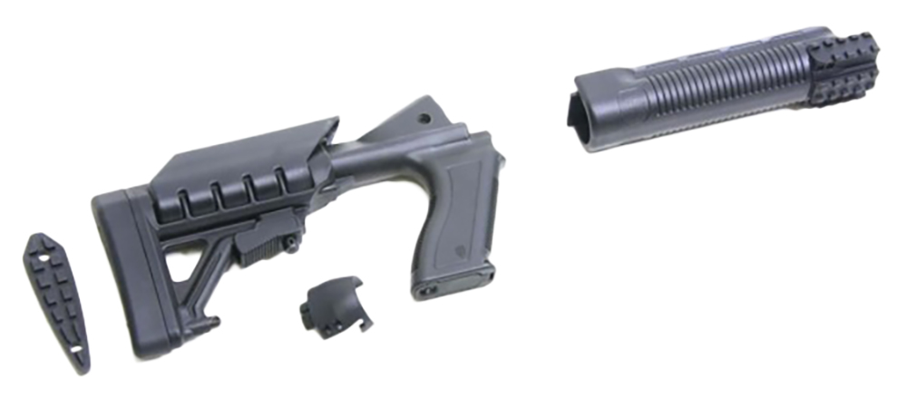 Archangel AA500 Tactical Pistol Grip Stock Black Synthetic 6 Position forMossberg 500, 590