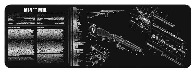TEKMAT ARMORERS BENCH MAT 12"X36" M14/M1A