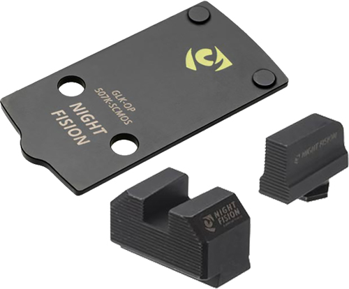 Night Fision Optic Plate + Backup Sight Combo - Purple Mount view 2