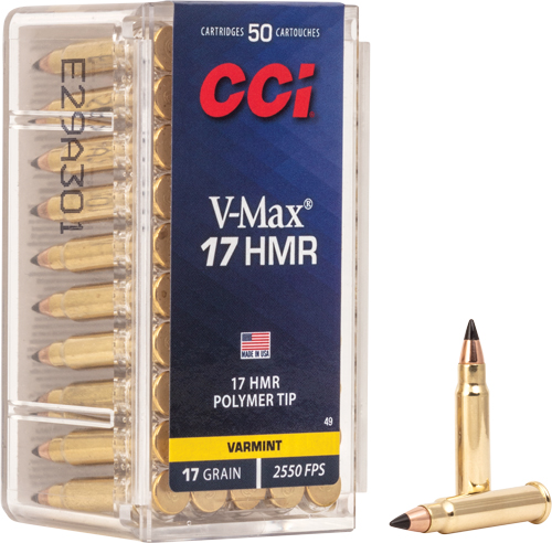 CCI Ammunition CCI 17HMR 17GR V-MAX 50RD 17 HMR - Purple Mou view 3